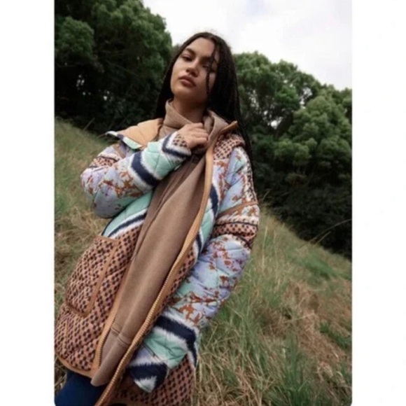 Free People Movement Pria Printed Puffer NWT Size Small - Picture 4 of 16